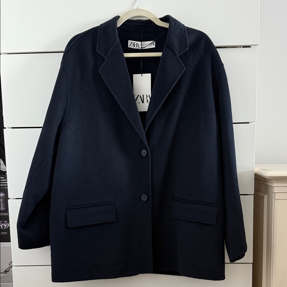 NWT Zara Women's Navy Blazer